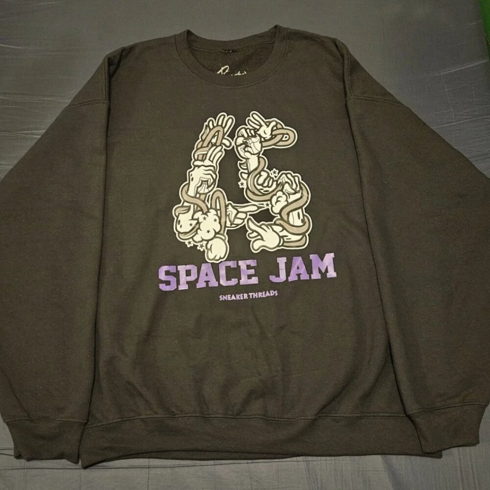 Space Jam 45 Sweater to match with Air Js 11 Space Jam Size XL